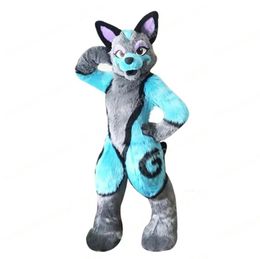 Performance Husky Dog Fox Mascot Costumes Cartoon Carnival Hallowen Stage Performance Unisex Fancy Games Outfit Holiday Outdoor Advertising Outfit Suit