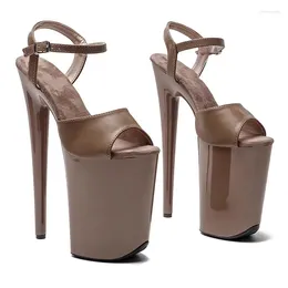 Sandals LAIJIANJINXIA 23CM/9inches Matte PU Upper Fashion Sexy Exotic High Heel Platform Party Pole Dance Shoes 058