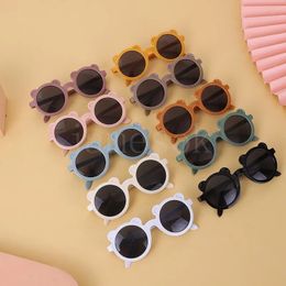 Cute Cartoon Little Bear Children Sunglasses Round Eyeglasses For Kids Wholesale Eye Sun Glasses df125