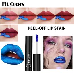 Lip Gloss Blue Peel Off Liquid Lipstick Waterproof Tear Long Lasting Moisturising Sexy Red Tint Lipgloss Makeup Cosmetic