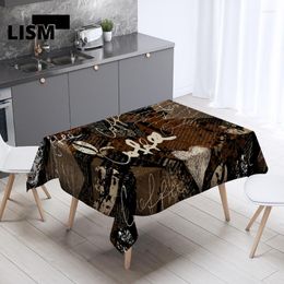 Table Cloth Coffee Pattern Tablecloth Antifouling Dinning Cover Wedding Party Rectangular Home Kitchen Decor Manteles