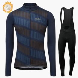 Cycling Jersey Sets Winte Mens Clothing Raudax Winter Jerseys MTB Long Sleeve Suits Ropa Ciclismo Triathlon Kit 231118