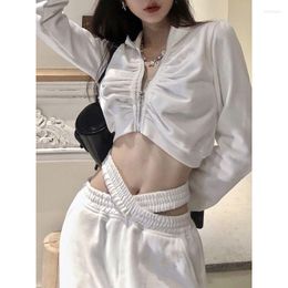 Women's Two Piece Pants Sexy Summer And Spring Women Sets Short Shirt Long Sleeve Korean Style Cool Soft Design Fashion For Girls