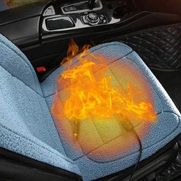 Car Seat Covers 12V Heated Car Seat Cover Universal Auto Heating Seat Mat Winter Warmer Electric Cushions Heating Pad Car Interior Accessories Q231120