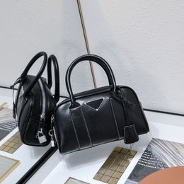 Borsa di design di lusso borsa boston antica di alta qualità da uomo donna borsa da viaggio in pura pelle nera