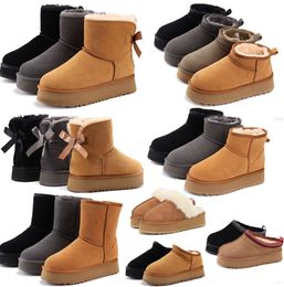 designer UGGsity slippers snow boots mini women winter australia platform ug boot fur slipper ankle wool shoes sheepskin real leather classic booties 6235EOS