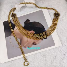 Luxury Waist Belt Woman Waist Chain Belts Antique Gold Fashion Metal Clothing Accessories Designer Waitband