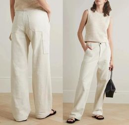 Women's Jeans Denim Trousers 2023 Safari Style Zipper Loose Casual Solid Colour Straight Long