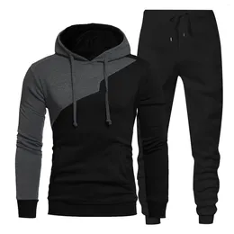 Men's Tracksuits Mens Tracksuit 2 Piece Hoodies Sweatshirts Sweatpants Set Autumn Winter Sport Hoodie Sportswear Jogger Fitness Gym