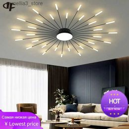 Ceiling Lights Creative Living Room Lights LED Ceiling Lamp Fireworks Lights Bedroom Ceiling Light Kitchen Chandeliers Villa Interior Lights Q231120