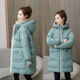 Women's Jackets Long Puffer Winter Down Jacket Women Thick Coat Hooded Parka Warm Female Cotton Clothe Plus Size Outfit 231118