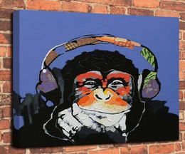 Music Monkey Home Decor Oil Painting On Canvas Handcrafts HD Print Wall Art Picture Customization is acceptable 210508109400266