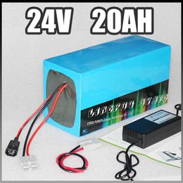 DIY 24v 20ah electric bike battery 500W Electric Bicycle lithium ion Battery with BMS Charger 24v li-ion scooter battery pack