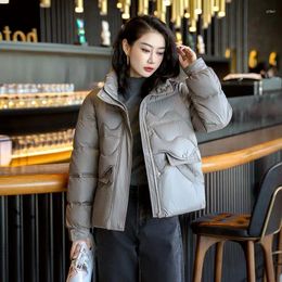 Women's Trench Coats Ladies Fashion Winter Coat Women Stand Collar Jacket Woman Casual Warm Streetwear Outerwear Jackets Female Girls Black