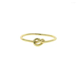 Cluster Rings Minimal Delicate Gold Plated 925 Sterling Silver For Girl Tiny Heart Simple Thin Finger Band