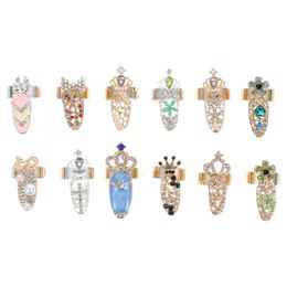 Nail Art Decorations 12Pcs Christmas Crown Charm Studs Ornament 3D Charms Premium Manicure Tools for Xmas Holiday Wedding 231120