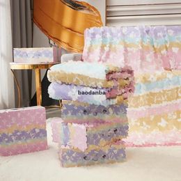 Designer Blanket Printed Old Flower Classic Design Air Delicate Conditioning Car Travel Bath Towel Soft Winter Fleece Blankets Throws JH