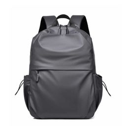 Outdoor Bags New Minimalist and Lightweight Men's and Women's Backpack for Business Trips Solid Color Large Capacity Computer Backpack Waterproof