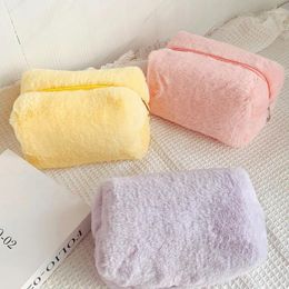 Cosmetic Bags Fur Makeup For Women Soft Travel Bag Organiser Case Young Lady Girls Make Up Necessaries Storage