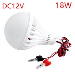 High Power 12V 18W LED Bulbs Portable Bulb For Home Camping Hunting Emergency Outdoor Energy Cable Light Lamparas