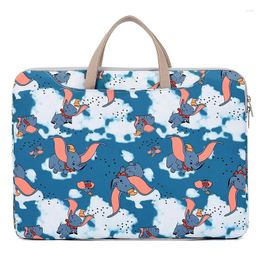 Briefcases 15inch Cartoon Pattern Print Laptop Bag For Unisex Waterproof Protective Case Casual Travel Computer Notebook Handbag Briefcase