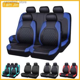 Car Seat Covers Universal PU Leather Car Seat Cover Pad Comfortable Seat Covers Protection Auto Chair Protector Waterproof Interior Accessories Q231120