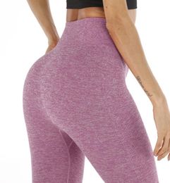 Yoga Training AnkleLength Pants Women Sports Pants Solid Color Leggings Fitness Enhance The Hip Trousers Training6013346