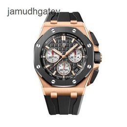 Ap Swiss Luxury Watch Royal Oak Offshore Certificate 18k Rose Gold Automatic Mechanical Men's Watch 26420ro 0cni