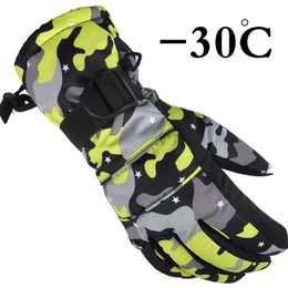 Ski Gloves Men Women Kids Ski Gloves Winter Snow Thickened Warm Ultralight Waterproof Snowboard Gloves Motorcycle Snowmobile Riding Camping 231120