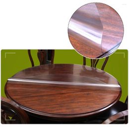 Table Mats Brand Round Tablecloth Mat 1pcs Easy To Wipe Placemat Transparent Waterproof 1.5mm/0.06inch