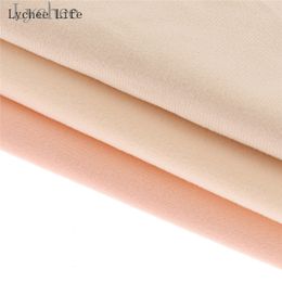 Fabric Lychee Life Doll Skin Fabric Solid Color Plush Cloth DIY Patchwork Sewing Supplies Accessories 230419