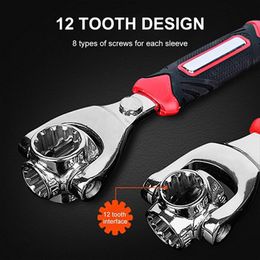 Electric Wrench 52 in 1 Maintenance 360 degree Rotation Multi head Household Multi purpose Universal 8 in 1 Socket 230419