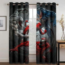 Curtain Custom Childern Kids Cute Cartoon Brands Drapes Light Filtering Window Curtains For Living Room Bedroom 2 Pieces