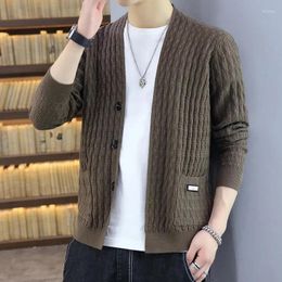 Men's Sweaters Clothing Korean Fashion 2023 Autumn And Winter Cardigan Sweater Men Wear Jackets Long Sleeve Top Coat