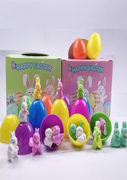 Easter Festive Egg Gifts Box Car Dinosaur rabbit Colorful eggs Advent Calendar Surprise Lucky Gift Boxs Child Animal Blind Box Kid7052346