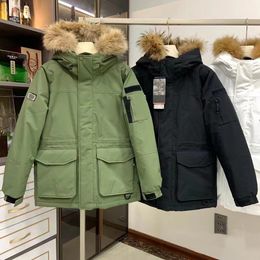 Winter puffer jacket for men women high street hoodies new 2023 warm Thick Warm Parkas Fur winter autumn puffer jacket top long sleeve size s-xl 4 styles hoodies