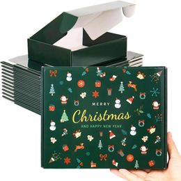 Gift Wrap 10 Pack Christmas Boxes Medium 10x8x28inches Merry Cardboard for Mailing Small Business 231120