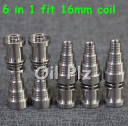 hand tools 6 IN 1 fit 16 mm coil Domeless Titanium Nail For Male and Female3279530