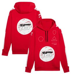 2023 New F1 Team Driver's Clothing Men's Racing Hoodie Outdoor Red Fans Hoodie Coat