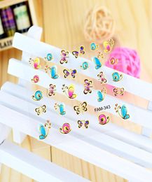 300pcs Summer Colourful New Nail Art Sticker Watermark DIY Butterfly Colourful Tips Nail Decals Manicure Tools6077455