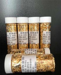 Other Festive Party Supplies 2 G Gold Leaf Flakes Decoration Food Grade Cake Decor Tool Dishes Kitchen Festival DIY Decorating F7060635