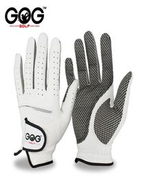 Pack 1 Pcs Golf Gloves Men Left Right Hand Soft Breathable Pure Sheepskin Genuine Leather With AntiSlip Granules Men Golf Glove 27027806