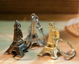 Eiffel Tower Keychain Retro Classic Souvenirs Paris Tour Chain Chain Chain Vintage Key Ring Decoration Gifts Presentes de bronze de prata frio ACC4485228