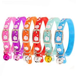 Pet Collars Dog Cat Bell Silicone Small Collar