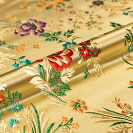 Fabric brocade jacquard flowerpattern damask fabrics for silk satin dress sewing cheongsam and kimono diy designer patchwork material 230419