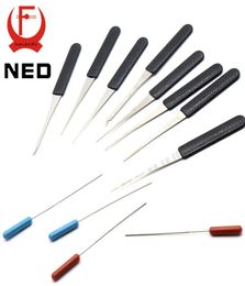 NED High Quality 12 PCS Fold Pick Tool Broken Key Remove Auto Locksmith Tool Key Extractor Set Lock Hardware Handle DIY Tools9449018