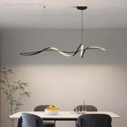 Chandeliers Dining Room Pendant Lamp Modern Lighting Minimal Nordic Designer Home Decoration Long Table LED