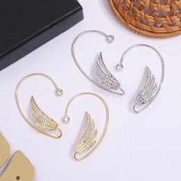 S3855 Fashion Jewellery Rhinestone Wing Ear Clip For Women Without Piercing Ear Bone Clips Ear Cuff Single Piece Earrings