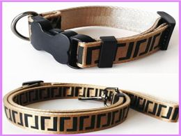 Luxury Dog Collars Leashes Set New Designer Dog Leash Seat Belts Pet Collar And Pets Chain With For Dogs Cat Collar FF Letters G224817324