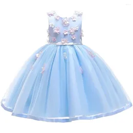 Girl Dresses Gift Kids Dress For Girls Wedding Tulle Lace Elegant Princess Party Pageant Formal Gown Teen Children